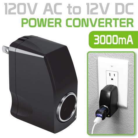 Cellet 3000mA Wall to DC Car Cigarette Lighter Port Power Converter