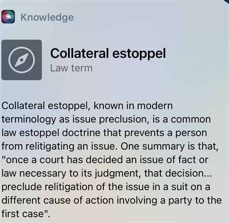 DOC On Twitter Res Judicta Aka Claim Preclusion And Collateral