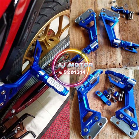 1SET RS150 V1 V2 RSX150 REAR FOOTREST BRACKET ALLOY CNC HONDA RS 150