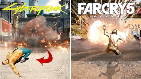 Cyberpunk 2077 Vs Far Cry 5 Physics Comparison YouTube