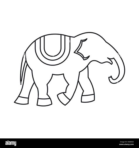 Elephant Outline Rcnibht