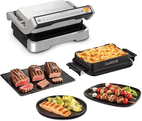 T Fal Electric Grill OptiGrill 4in1 Stainless Steel 9 Automatic