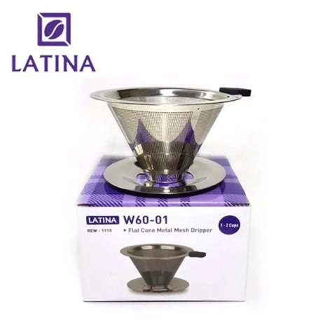 Promo Alat Kopi Paket Latina Cono W60 Metal Mesh Dripper Cloud Server