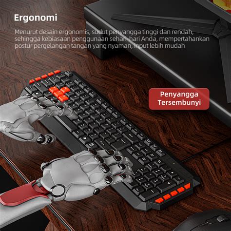 Jual Olyps Keyboard Kabel Usb Portable Full Size Hot Keys Ergonomic Design Untuk Pc