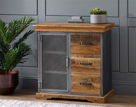 Indian Hub Metropolis Industrial 3 Drawer Sideboard Casamo Love Your Home