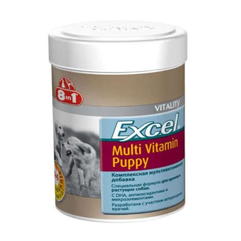 Toptan 8 in 1 Excel Yavru Köpek Multivitamin Tablet 100 Adet