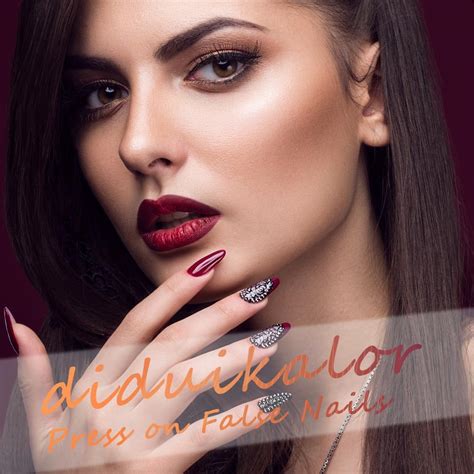 Diduikalor Piezas De U As Cuadradas A Presi N U As Postizas Cortas De Acr Lico Nude U As