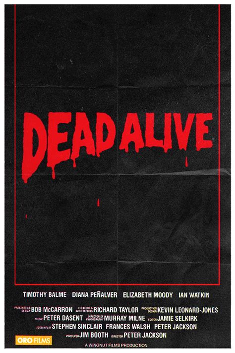 Animated  Movie Poster Dead Alive Animated Movie Posters Movie