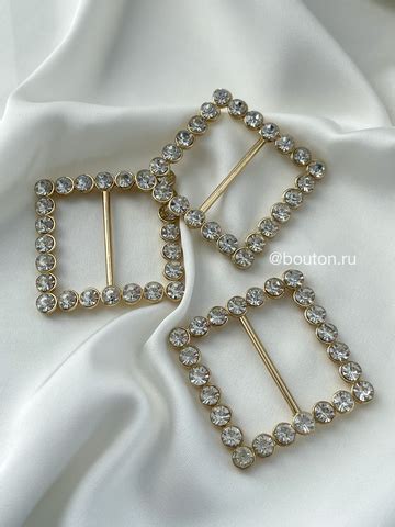 Пряжка стразы квадрат 30 мм. – купить за 245 руб | BOUTONRU.RU