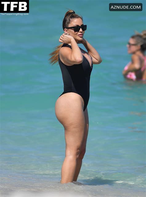 Larsa Pippen Sexy Seen Flaunting Her Curves And Ass In A Black Swimsuit At The Beach In Miami