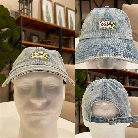 Rugrats Nickelodeon Blue Denim Hat Cap Adjustable Str Gem