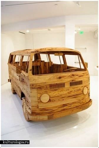 Деревянный автобус Volkswagen