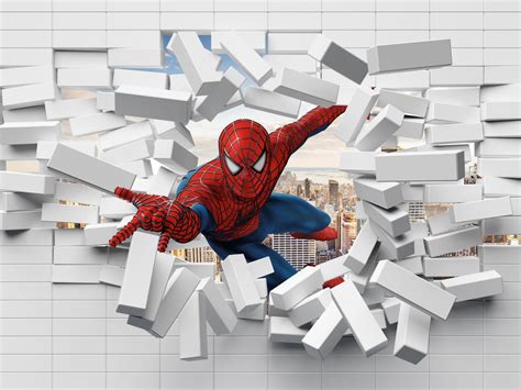 Купить фотообои В детскую «Человек паук» | PINEGIN