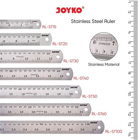 Jual Joyko Stainless Steel Ruler Penggaris Besi Di Lapak Joyko Official