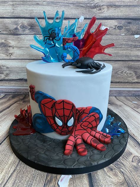 Easy Super Hero Birthday Cake With Printable Cake Toppers Artofit