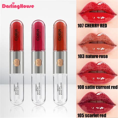 Readystock Italy Kiko Milano Lip Gloss Unlimited Double Touch Ml