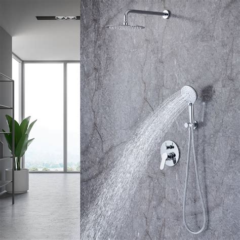 Rainlex Wall Mounted Dual Function Shower System Rainfall Shower Head