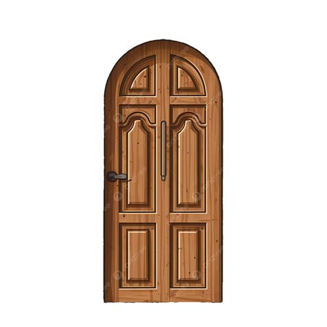 Puerta De Arco De Madera Png Dibujos Puerta De Madera Arco Png