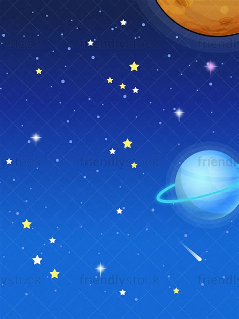 Free Download Outer Space Background Cartoon Clipart Vector