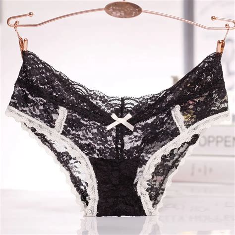 Women Sexy Lace Panties Womens Low Waist Cotton Briefs Underwear G