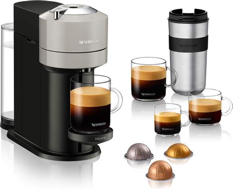 Nespresso Krups Vertuo Next Coffee Machine Light Grey Coffee Maker