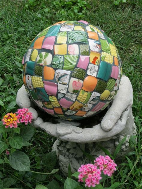 Pin By Candi Wright On Gardening Bowling Ball Yard Art Mosaic Garden