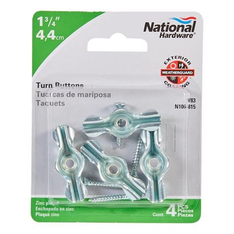 National Hardware 4 Pack 175 In Gray Double Wing Clip N106 815 At