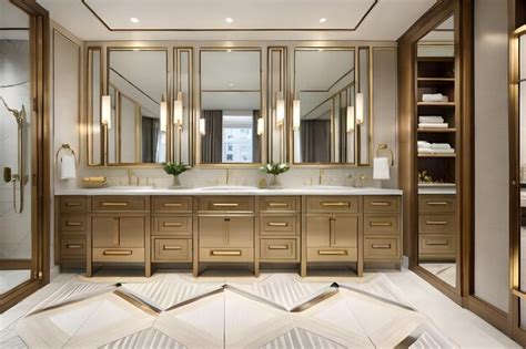 Premium Photo A Bathroom With A Large Mirror And A Large Vanity With