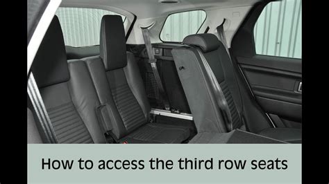 How To Access And Operate The Third Row Seats Discovery Sport Land Rover Youtube