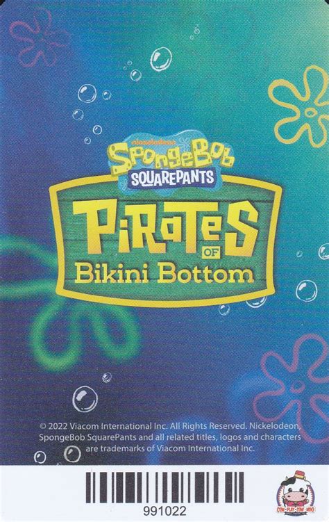 Cow Play Cow Moo Spongebob Squarepants Pirates Of Bikini Bottom Card Plankton Arcade