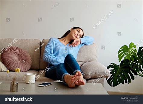 Bare Foot Brunette Images Stock Photos Vectors Shutterstock