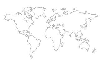 World Map Blank Outline Countries
