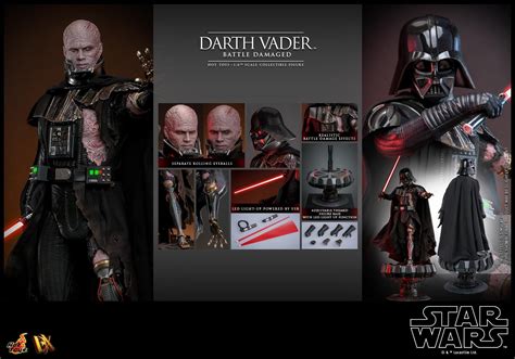 Battle Damaged Darth Vader Star Wars Hot Toys Collectibles Scale