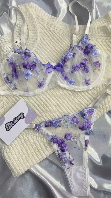 Plus Embroidered Mesh Underwire Lingerie Set Artofit