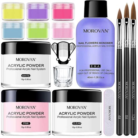 Morovan Acrylic Nail Kit Acrylic Powder And Liquid Monomer Set For Nail