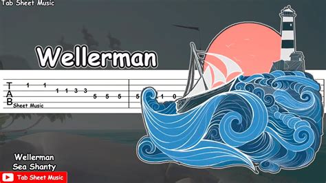 Wellerman Sea Shanty Guitar Tutorial Tab Sheet Music