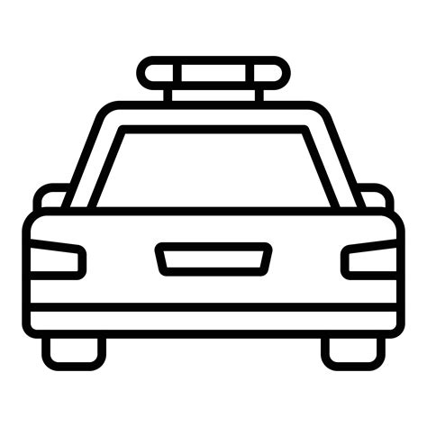 Police Car Icon Style 12749124 Vector Art at Vecteezy