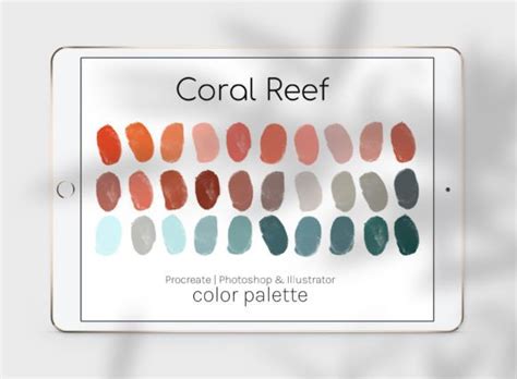 Coral Reef Color Palette Graphic by thedigitaldoodle · Creative Fabrica