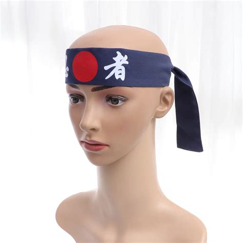 Headband Chef Japanese Costume Samurai Sushi Headbands Bandana Men