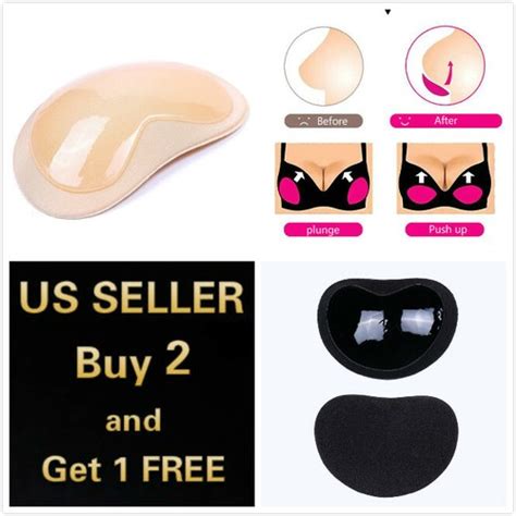 Silicone Insert Pads Gel Push Up Lift Plunge Bra Breast Enhancer Bikini Swimsuit EBay