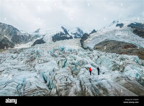 Mont Blanc Glacier Des Bossons Ans De Tacconaz From La Jonction