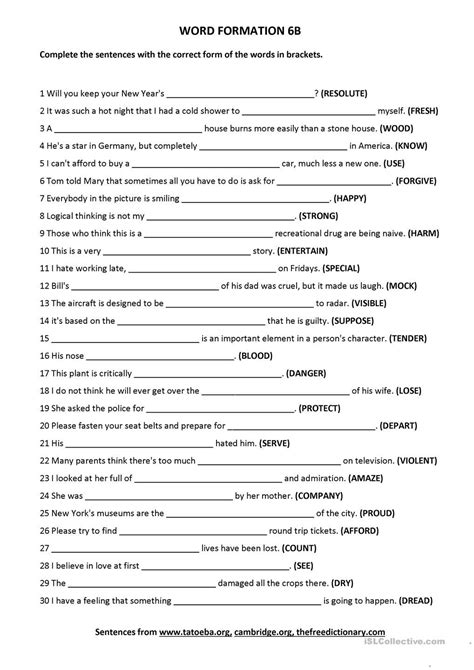 Learn English Printable Worksheets For Adults