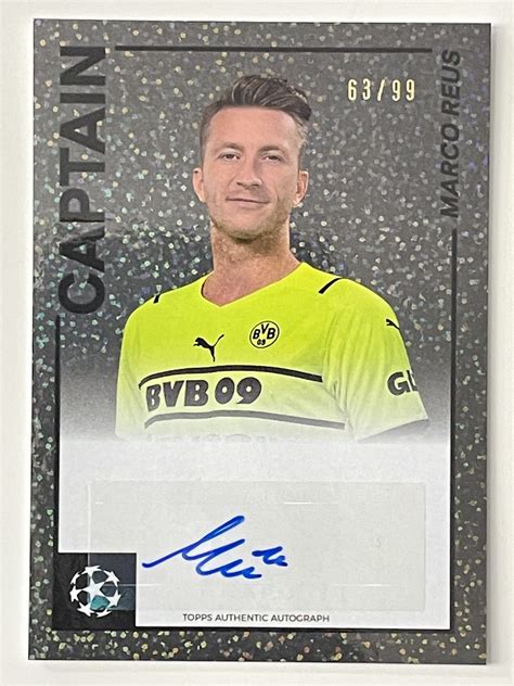 108 Marco Reus Borussia Dortmund Captain Autograph Parallel 63 99 Topps