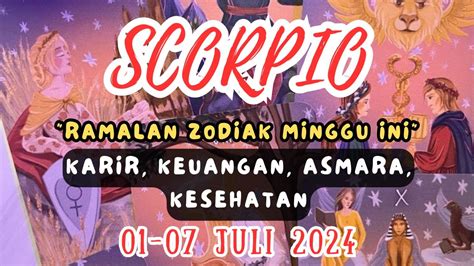 Ramalan Zodiak Scorpio Minggu Ini Karir Keuangan Asmara