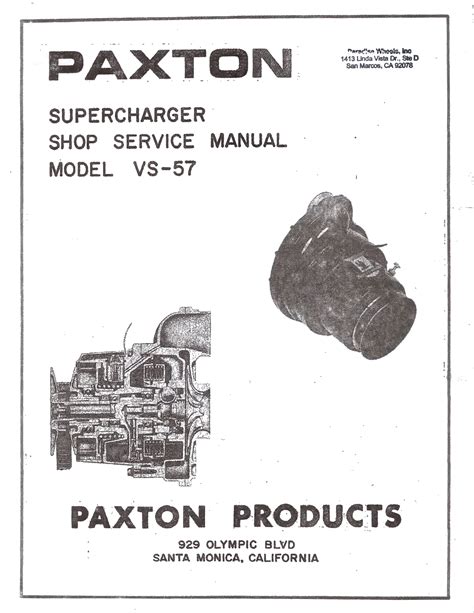 Paxton Supercharger Manual - The Flat-Spot