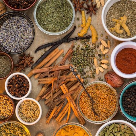 Premium Photo | Dried herbs and spices