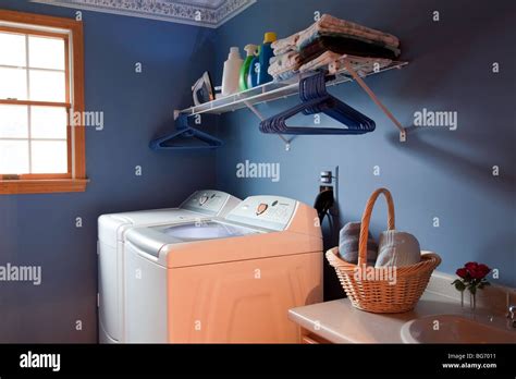 house interior laundry room stock photo alamy