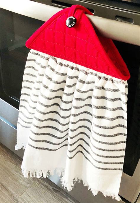 Diy Dishtowel Project Kitchen Towels Kitchen Towels Hanging