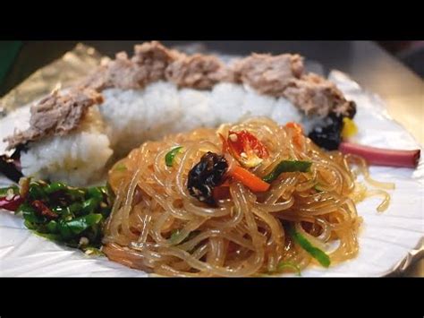 광장시장 최고의 가성비 원조 잡채 누드치즈김밥 Japchae nude cheese kimbap Gwangjang Market YouTube