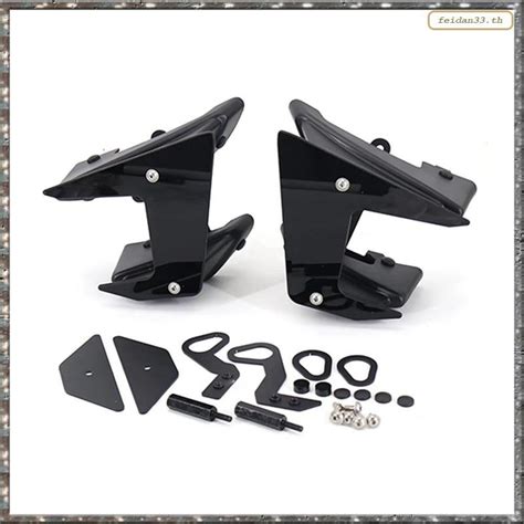 LHY ชนสวนรถจกรยานยนตดานขาง Downforce Naked สปอยเลอรปกคงท Fairing Wing สาหรบ